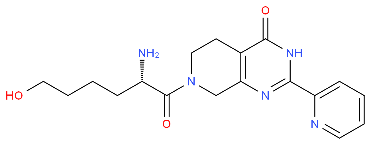 7-(6-hydroxy-L-norleucyl)-2-pyridin-2-yl-5,6,7,8-tetrahydropyrido[3,4-d]pyrimidin-4(3H)-one_分子结构_CAS_)
