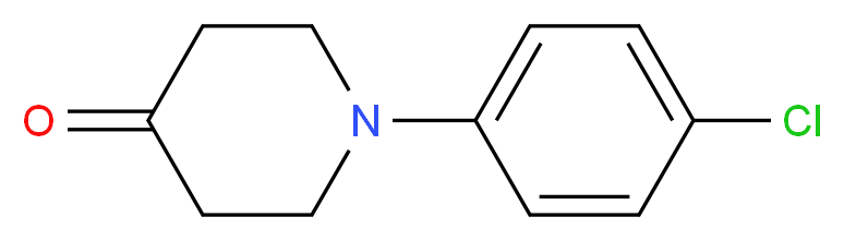 1-(4-chlorophenyl)piperidin-4-one_分子结构_CAS_113759-96-9