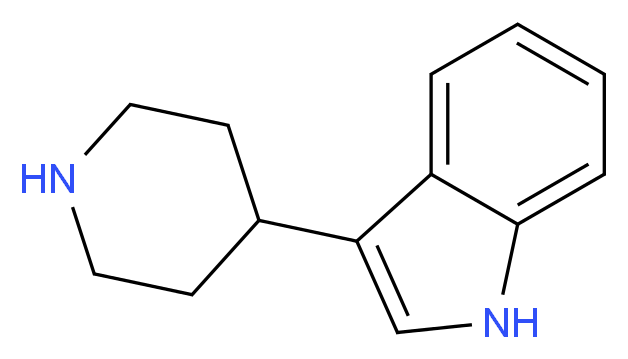 3-piperidin-4-yl-1H-indole_分子结构_CAS_17403-09-7)