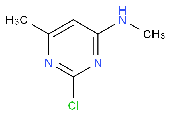 2-chloro-N,6-dimethylpyrimidin-4-amine_分子结构_CAS_3569-33-3