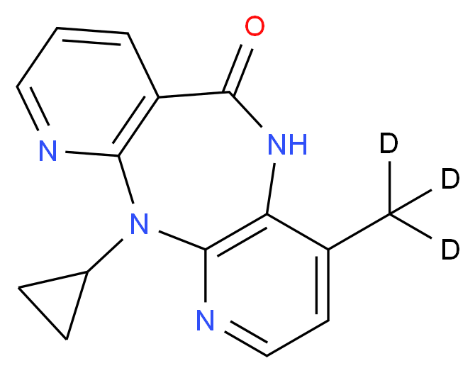 2-cyclopropyl-7-(<sup>2</sup>H<sub>3</sub>)methyl-2,4,9,15-tetraazatricyclo[9.4.0.0<sup>3</sup>,<sup>8</sup>]pentadeca-1(11),3(8),4,6,12,14-hexaen-10-one_分子结构_CAS_1051419-24-9