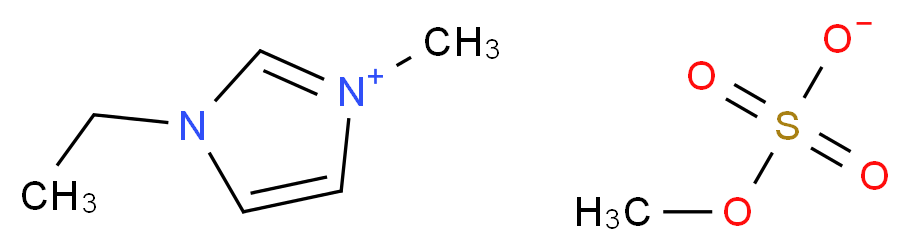 1-乙基-3-甲基咪唑甲基硫酸盐_分子结构_CAS_516474-01-4)
