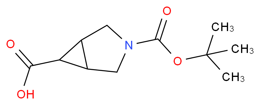 3-(tert-butoxycarbonyl)-3-azabicyclo[3.1.0]hexane-6-carboxylic acid_分子结构_CAS_1119512-39-8)