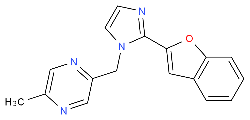 2-{[2-(1-benzofuran-2-yl)-1H-imidazol-1-yl]methyl}-5-methylpyrazine_分子结构_CAS_)