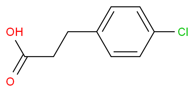 3-(4-氯苯基)丙酸_分子结构_CAS_2019-34-3)