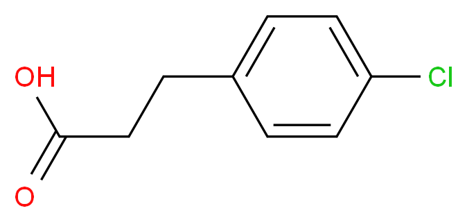 P-CHLOROHYDROCINNAMIC ACID_分子结构_CAS_2019-34-3)