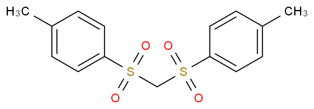 1-methyl-4-[(4-methylbenzenesulfonyl)methanesulfonyl]benzene_分子结构_CAS_15310-28-8