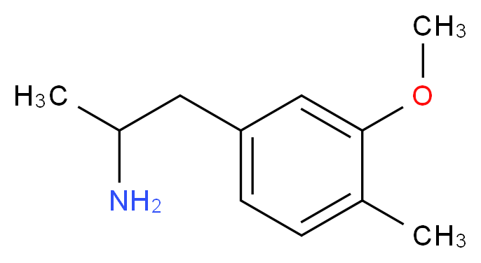 1-(3-methoxy-4-methylphenyl)propan-2-amine_分子结构_CAS_87179-33-7