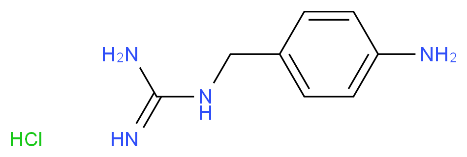 N-[(4-aminophenyl)methyl]guanidine hydrochloride_分子结构_CAS_774227-01-9