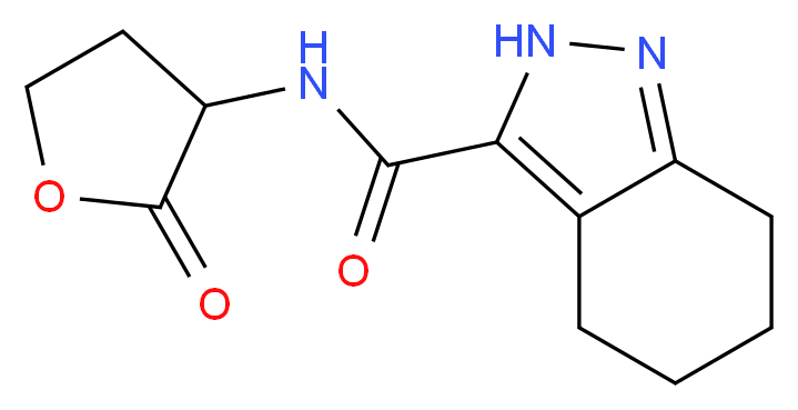 N-(2-oxotetrahydro-3-furanyl)-4,5,6,7-tetrahydro-2H-indazole-3-carboxamide_分子结构_CAS_)