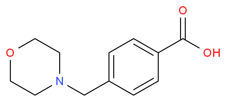4-(morpholin-4-ylmethyl)benzoic acid_分子结构_CAS_)