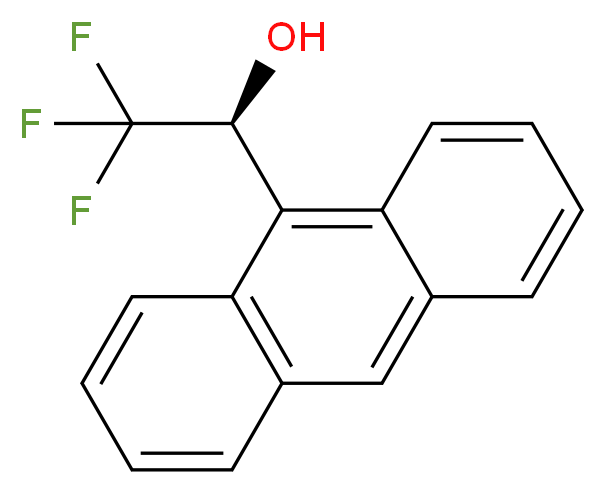 (S)-(+)-1-(9-蒽基)-2,2,2-三氟乙醇_分子结构_CAS_60646-30-2)
