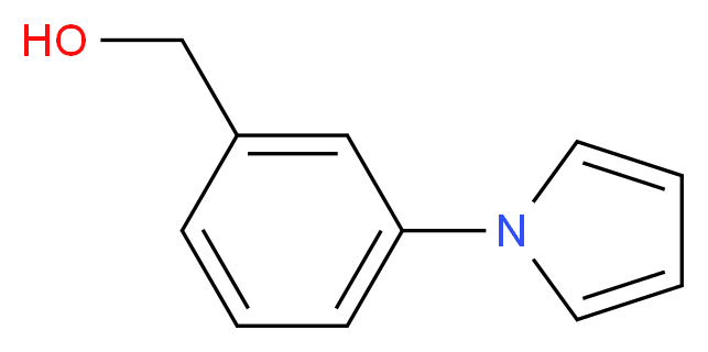 [3-(1H-pyrrol-1-yl)phenyl]methanol_分子结构_CAS_83140-94-7