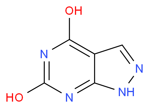 4,6-Dihydroxypyrazolo[3,4-d]pyrimidine_分子结构_CAS_2465-59-0)