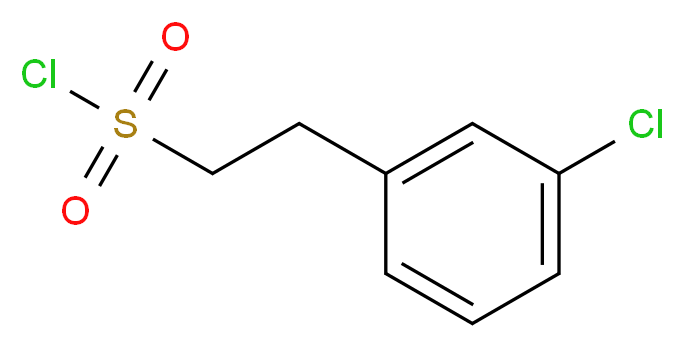 2-(3-CHLORO-PHENYL)-ETHANESULFONYL CHLORIDE_分子结构_CAS_728919-59-3)