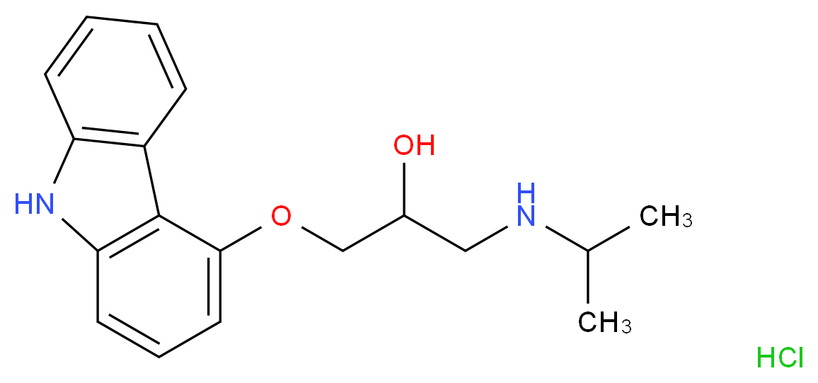 Carazolol Hydrochloride Salt_分子结构_CAS_51997-43-4)