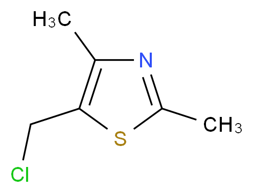 5-(chloromethyl)-2,4-dimethyl-1,3-thiazole_分子结构_CAS_)