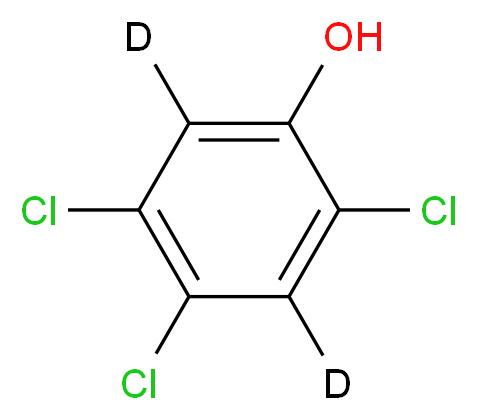 trichloro(<sup>2</sup>H<sub>2</sub>)phenol_分子结构_CAS_93951-82-7