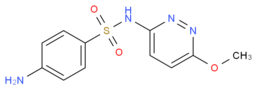 4-amino-N-(6-methoxypyridazin-3-yl)benzene-1-sulfonamide_分子结构_CAS_80-35-3