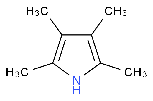 2,3,4,5-tetramethyl-1H-pyrrole_分子结构_CAS_1003-90-3