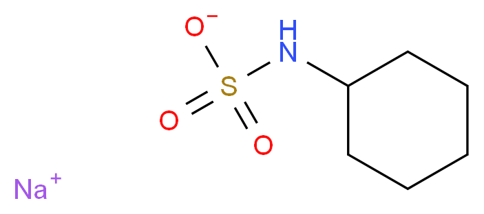 sodium N-cyclohexylsulfamate_分子结构_CAS_139-05-9