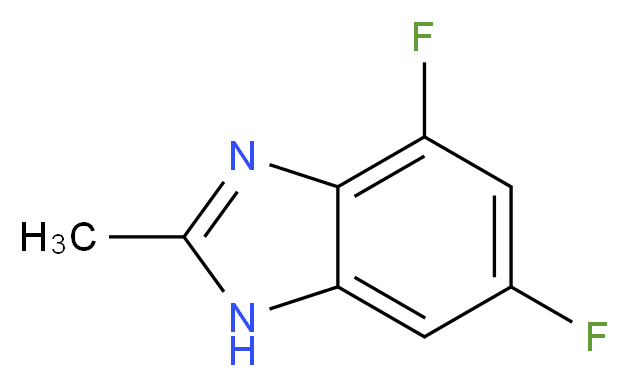 4,6-difluoro-2-methyl-1H-1,3-benzodiazole_分子结构_CAS_874814-18-3