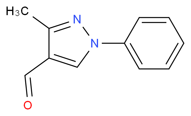 3-甲基-1-苯基-1H-吡唑-4-甲醛_分子结构_CAS_21487-48-9)