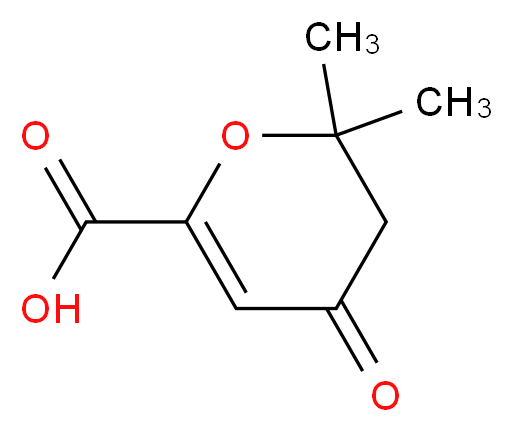 2,2-dimethyl-4-oxo-3,4-dihydro-2H-pyran-6-carboxylic acid_分子结构_CAS_80866-93-9