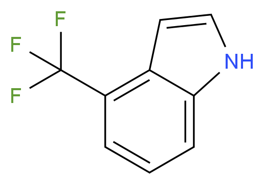 4-(trifluoromethyl)-1H-indole_分子结构_CAS_128562-95-8