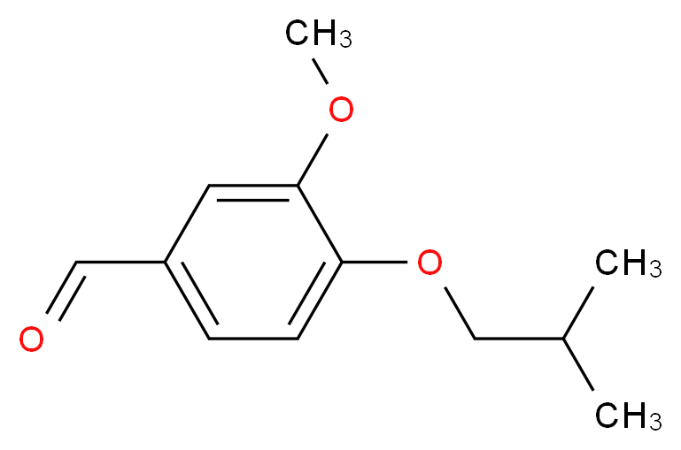 4-Isobutoxy-3-methoxybenzaldehyde_分子结构_CAS_66488-79-7)