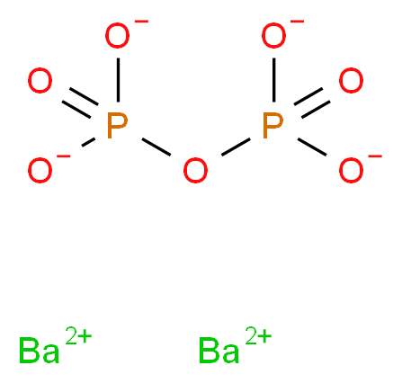 dibarium(2+) ion (phosphonatooxy)phosphonate_分子结构_CAS_13466-21-2