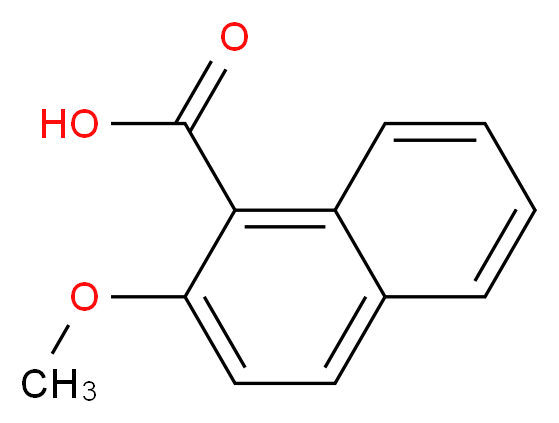 2-甲氧基-1-萘甲酸_分子结构_CAS_947-62-6)