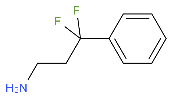 3,3-difluoro-3-phenylpropan-1-amine_分子结构_CAS_1196151-46-8)