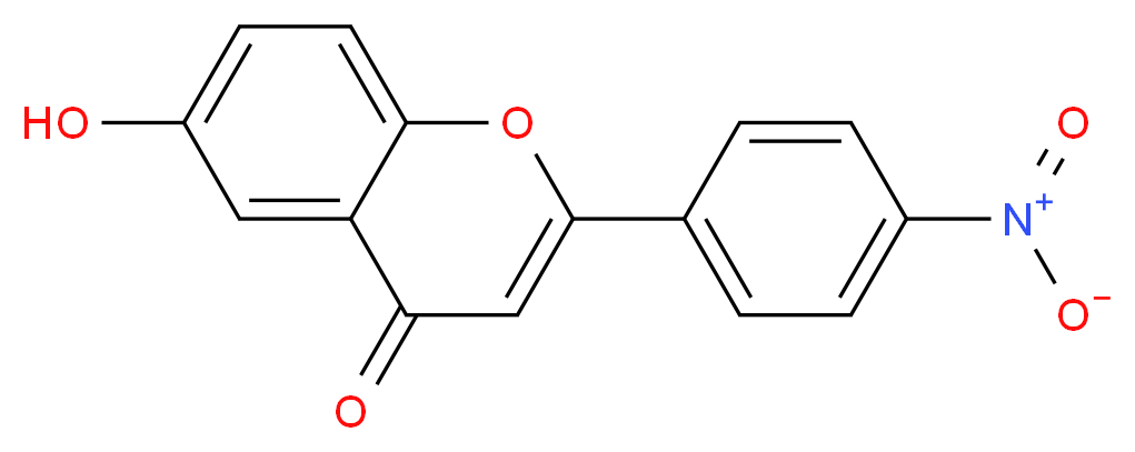 6-hydroxy-2-(4-nitrophenyl)-4H-chromen-4-one_分子结构_CAS_39679-60-2