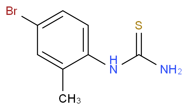 2-溴-4-甲基苯基硫脲_分子结构_CAS_66644-79-9)