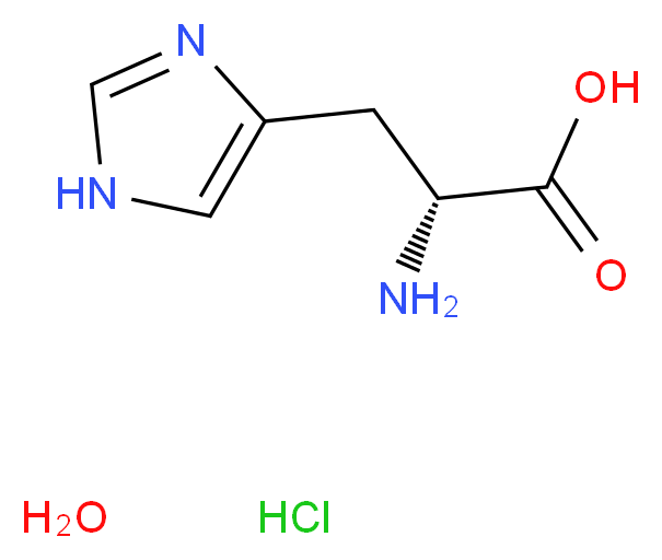 D-组氨酸 单盐酸盐 一水合物_分子结构_CAS_6341-24-8)