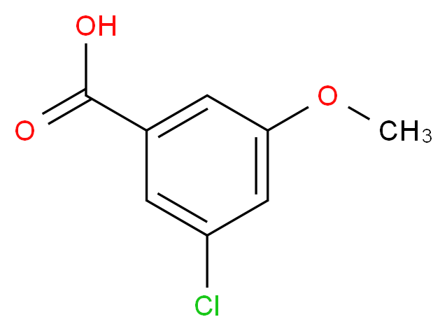3-Chloro-5-methoxybenzoic acid_分子结构_CAS_82477-67-6)