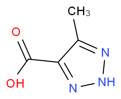 5-methyl-2H-1,2,3-triazole-4-carboxylic acid_分子结构_CAS_832737-27-6)