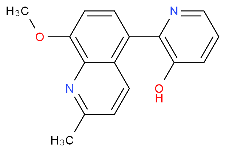 2-(8-methoxy-2-methylquinolin-5-yl)pyridin-3-ol_分子结构_CAS_)