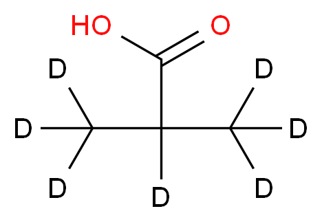 2-(<sup>2</sup>H<sub>3</sub>)methyl(<sup>2</sup>H<sub>4</sub>)propanoic acid_分子结构_CAS_223134-74-5