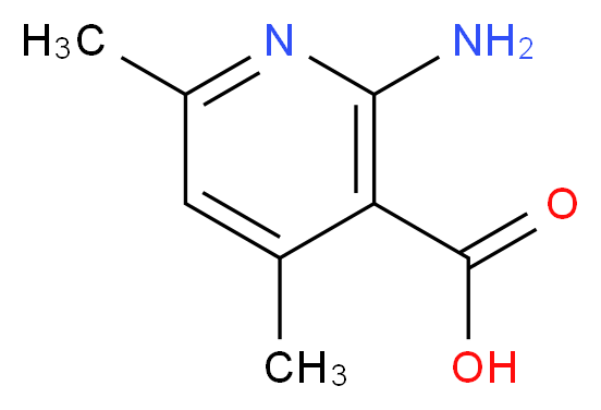 2-Amino-4,6-dimethylnicotinic acid_分子结构_CAS_106837-89-2)