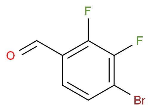 4-bromo-2,3-difluorobenzaldehyde_分子结构_CAS_644985-24-0