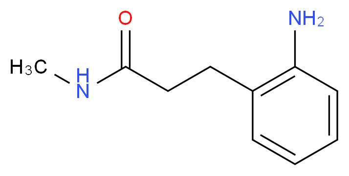 3-(2-Aminophenyl)-N-methylpropanamide_分子结构_CAS_1018506-37-0)