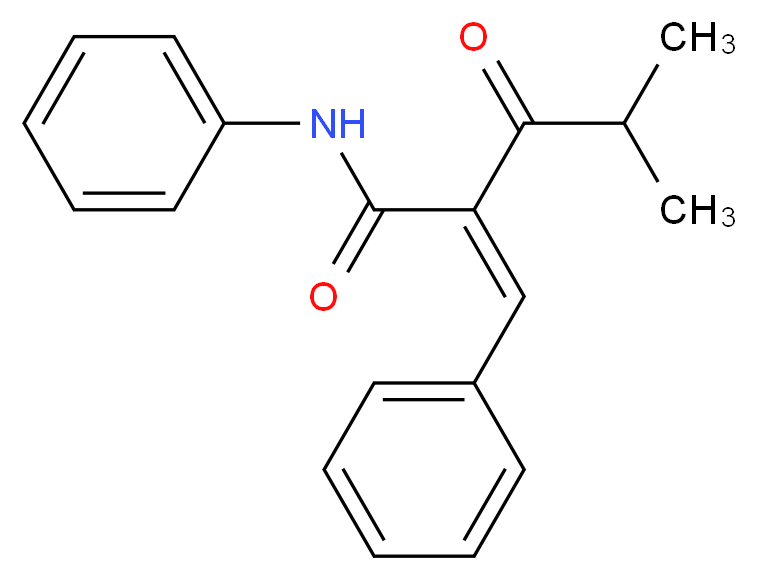 2-Isobutyryl-N-phenyl-3-phenylacrylamide (E/Z mixture)_分子结构_CAS_125971-57-5)