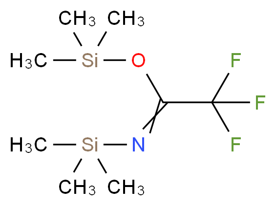 (Z)-(trimethylsilyl 2,2,2-trifluoro-N-(trimethylsilyl)ethenecarboximidate)_分子结构_CAS_25561-30-2