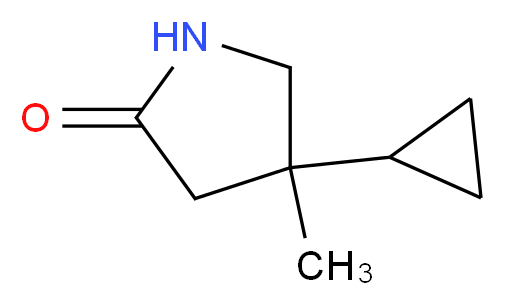 4-Cyclopropyl-4-methylpyrrolidin-2-one_分子结构_CAS_959240-08-5)