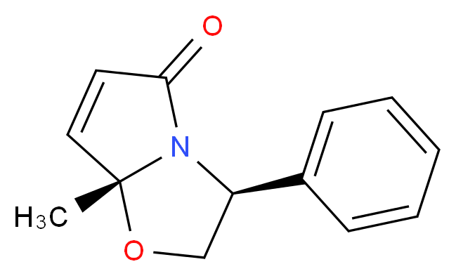 (3S-顺)-(+)-2,3-二氢-7a-甲基-3-苯基吡咯-[2,1-b]噁唑-5(7aH)-酮_分子结构_CAS_143140-06-1)