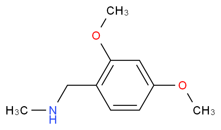 N-(2,4-dimethoxybenzyl)-N-methylamine_分子结构_CAS_102503-23-1)