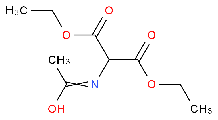 DIETHYL ACETAMIDOMALONATE_分子结构_CAS_1068-90-2)