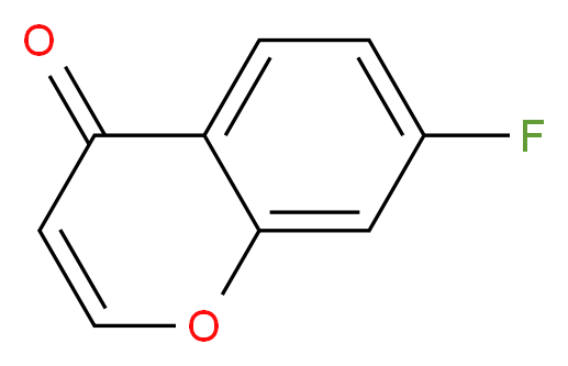 7-fluoro-4H-chromen-4-one_分子结构_CAS_1159979-17-5